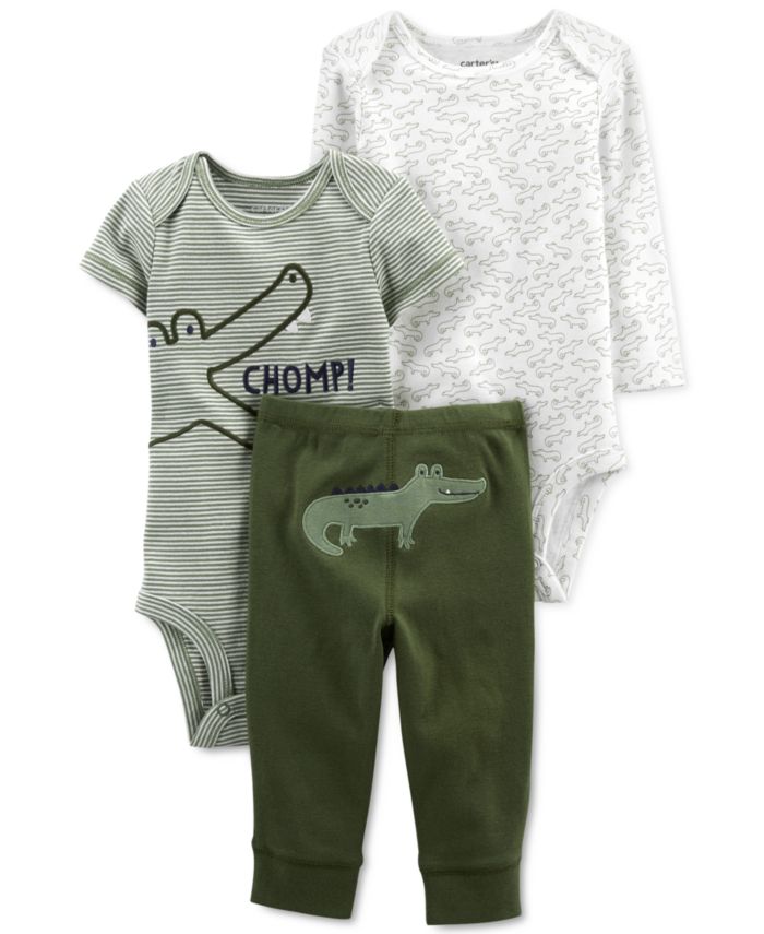 Carter's Baby Boys 3-Pc. Alligator Little Character Set & Reviews - Sets & Outfits - Kids - Macy's