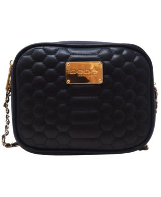 bebe honey quilted camera crossbody