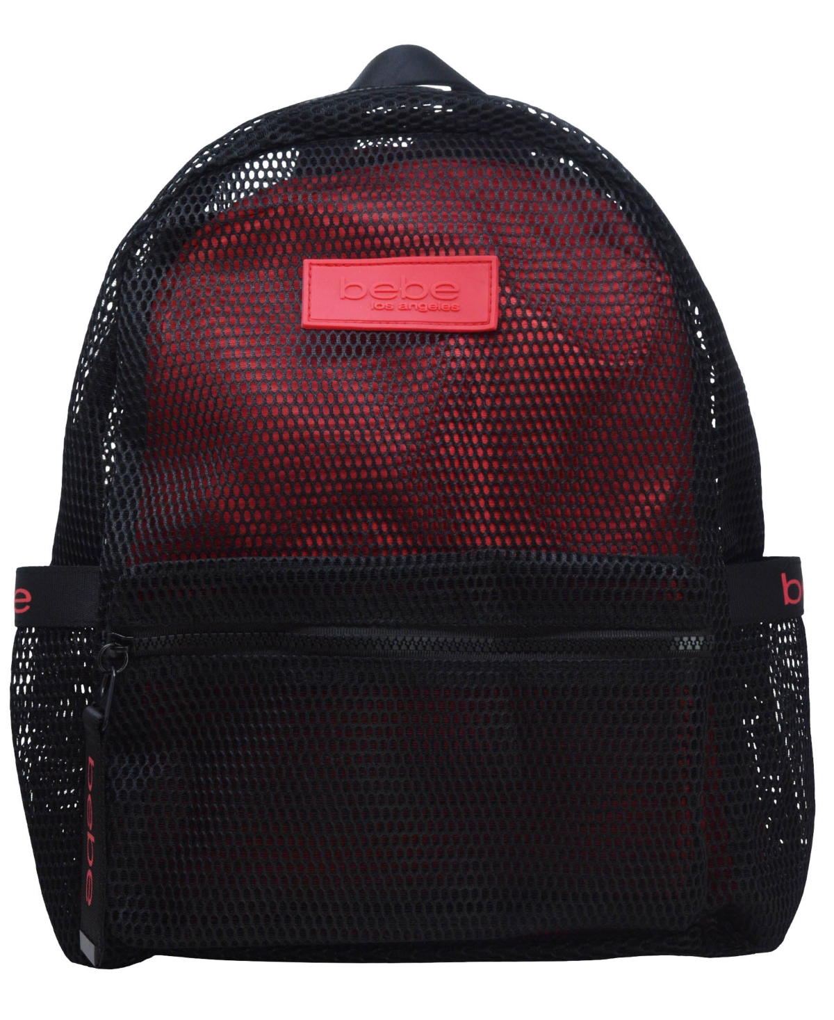 Bebe Manny Backpack With Mask In Black,red