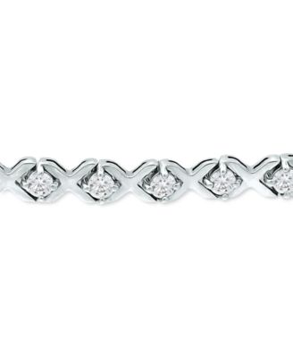 Cubic Zirconia XO Bolo Bracelet, Created for Macy's