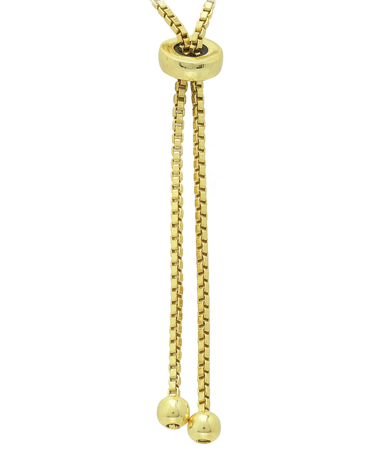 Giani Bernini Cubic Zirconia Bolo Bracelet, Created For Macy's In Yellow