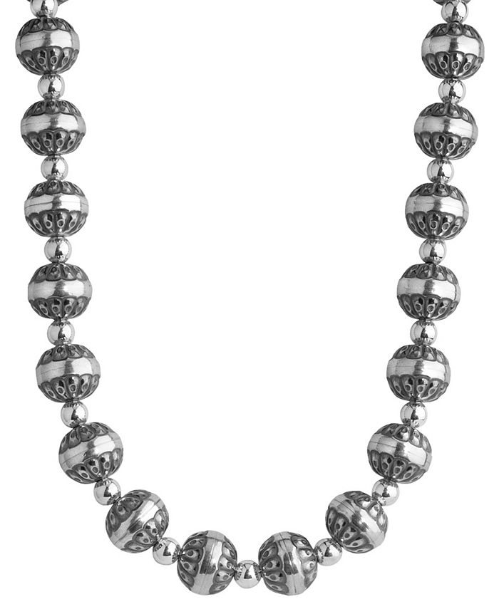 American West Sterling Silver Native Pearl Necklace 17 to 20 Inch