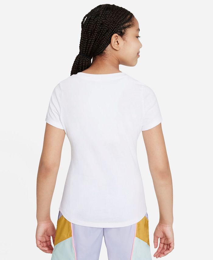 Nike Big Girls Sportswear Paint-Splotch T-Shirt & Reviews - Shirts ...
