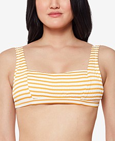 Sunshine Stripe Retro Bikini Top