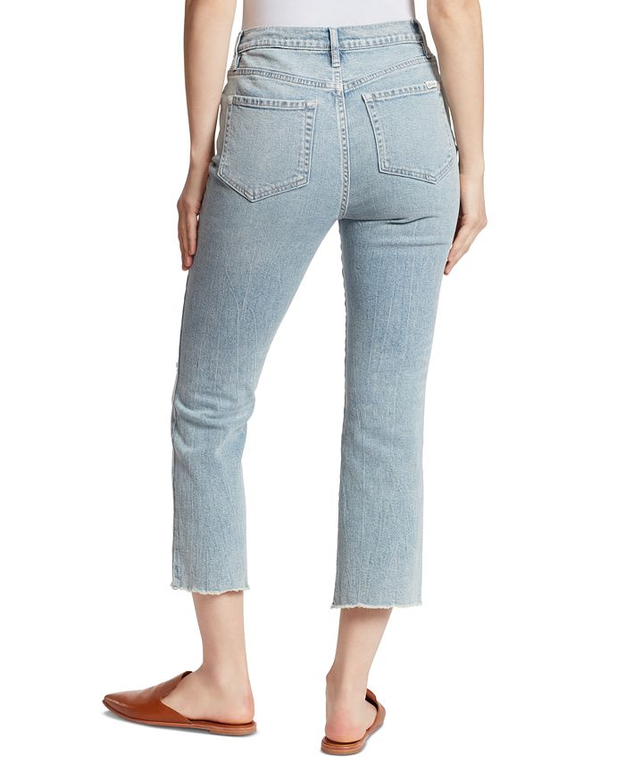 Ella Moss High-Waist Cropped Flare Jeans - Macy's