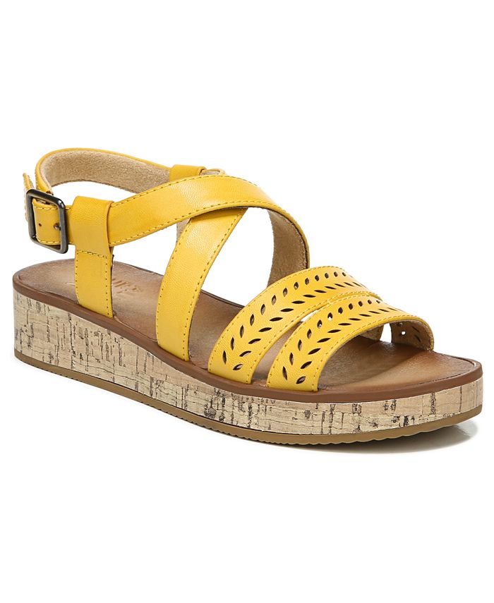 Macy's yellow cheap sandals