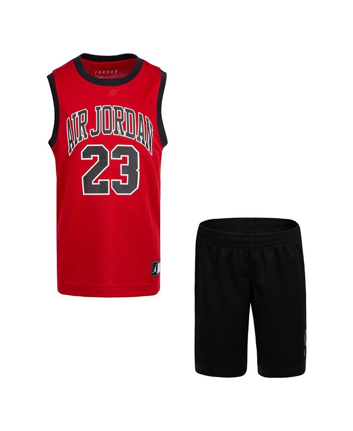 Fremhævet hjørne salvie Jordan Little Boys Basketball Jersey Tank Top and Shorts Set & Reviews -  Sets & Outfits - Kids - Macy's