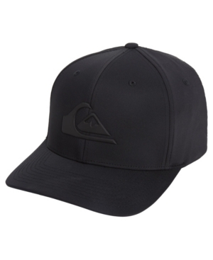 Shop Quiksilver Men's Amped Up Flex Fit Hat In Black