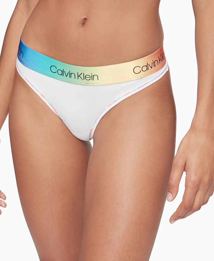 Calvin Klein Pride Thong Underwear QF6581 & Reviews - All Underwear - Women  - Macy's
