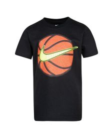 Little Boys Basketball Logo Graphic T-shirt