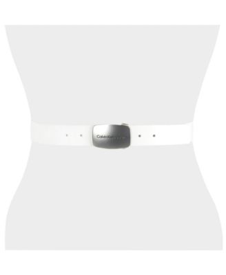 Calvin Klein Women's Jeans Casual Plaque Buckle Belt