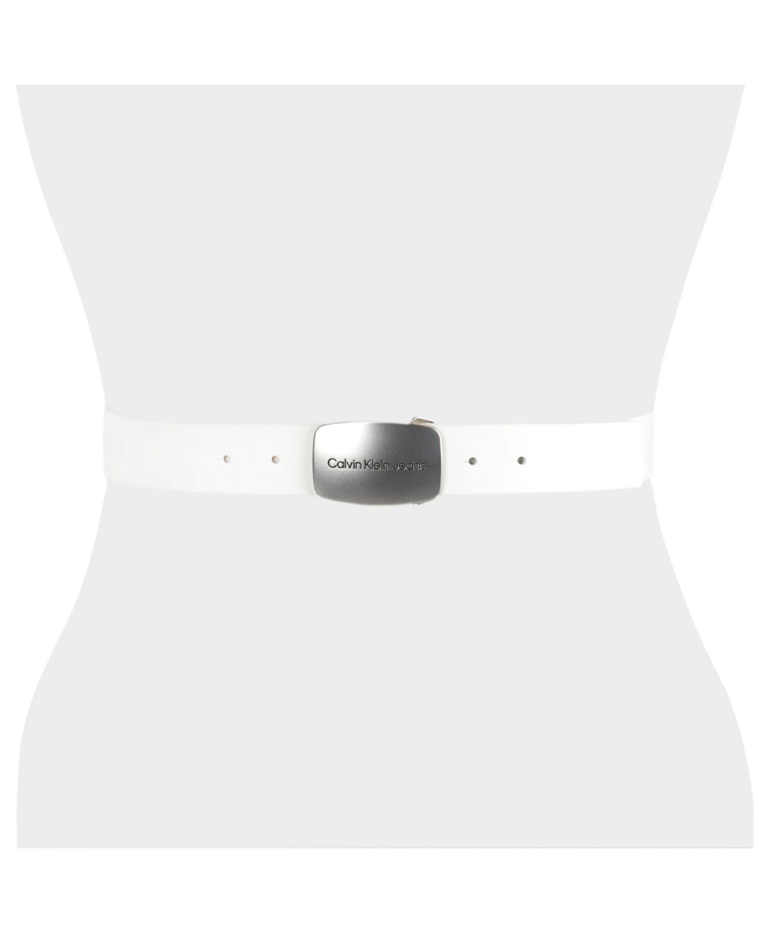 Calvin Klein Women's Jeans Casual Plaque Buckle Belt