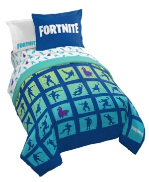 Fortnite Boogie Bomb 7 Piece Bed Set, Full Bedding In Multi-color