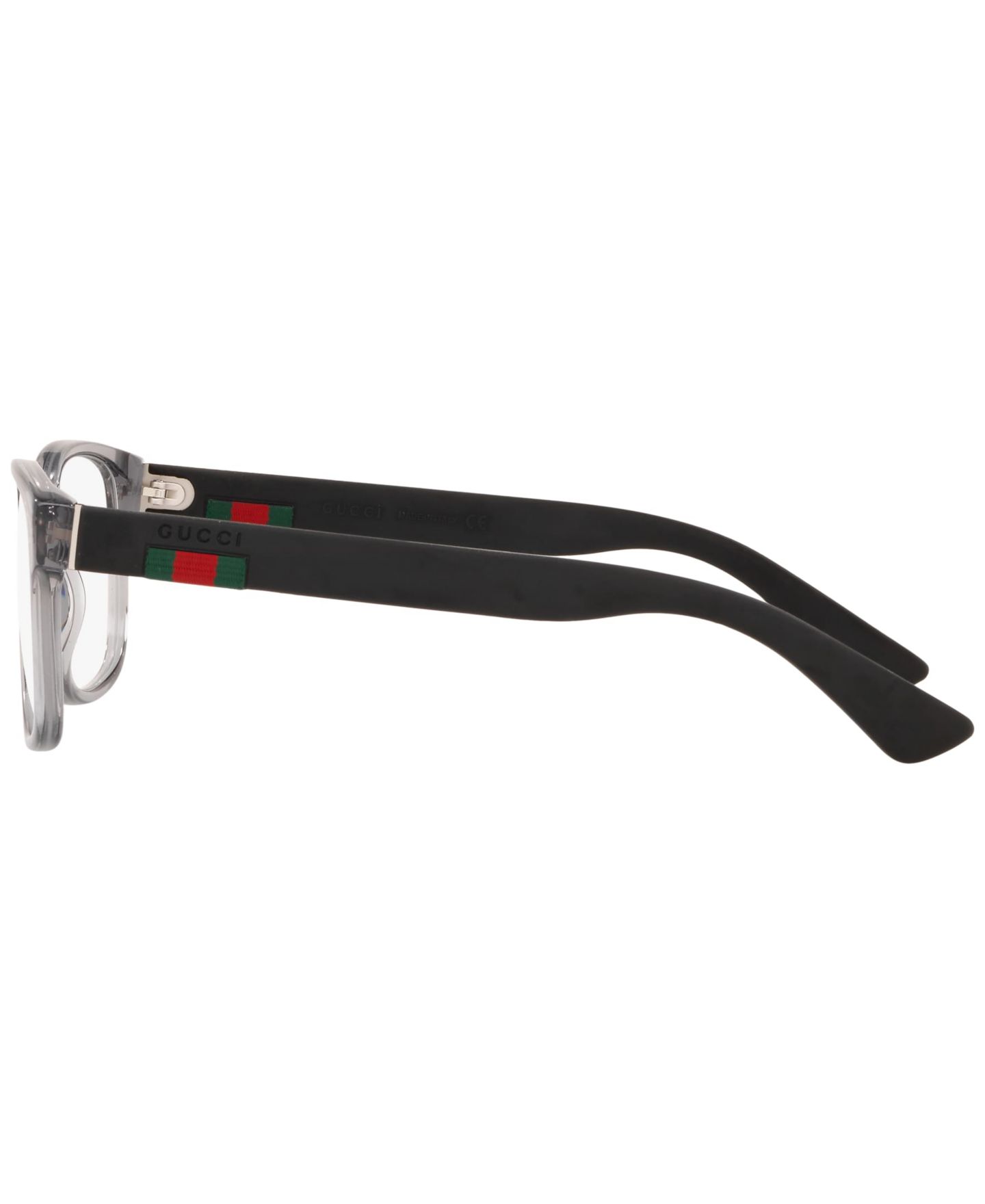 Мужские очки Gucci Man Rectangle Plastic GG0011O Eyeglasses, цвет: Серый — фото 3