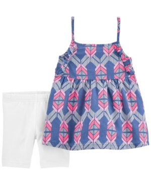 Baby Girls Geo Print Tank Playground Short 2 Piece Set