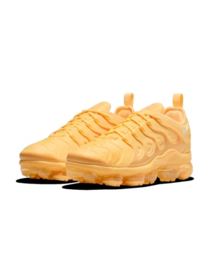Nike Women's Air Vapormax Plus Running Sneakers From Finish Line In Citron Pulse, White