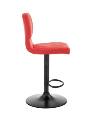 Bardot Adjustable Faux Leather Swivel Bar Stool