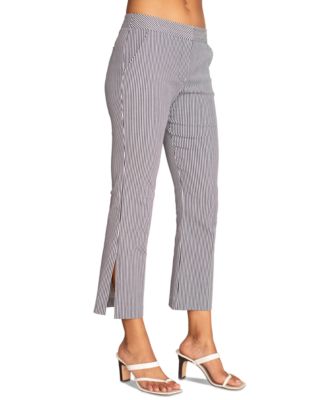 Trina Turk - Dishy Stripe-Print Cropped Kick-Flare Pants