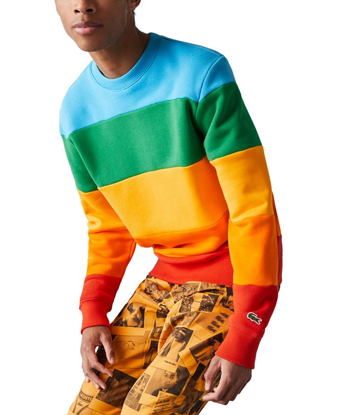 Mirakuløs dobbelt berømmelse Lacoste Men's Polaroid Block Striped Long-Sleeve T-Shirt - Macy's