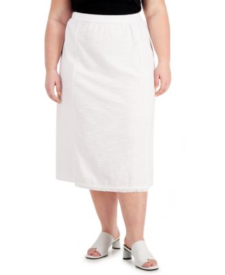 alfani white skirt