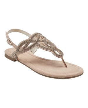 Bandolino Kali T-Strap Flat Sandal Women's Shoes