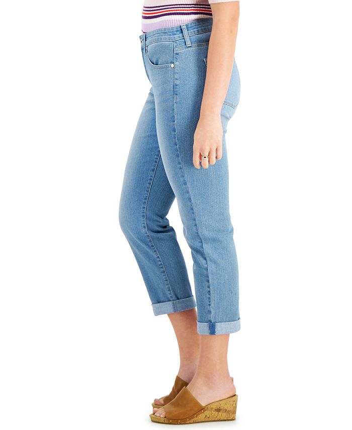 Style & Co Petite Cropped Girlfriend Jeans, Created for Macy's Macy's
