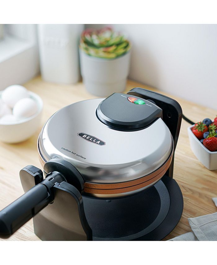 Bella Rotating Copper Ceramic Waffle Maker & Reviews Small Appliances