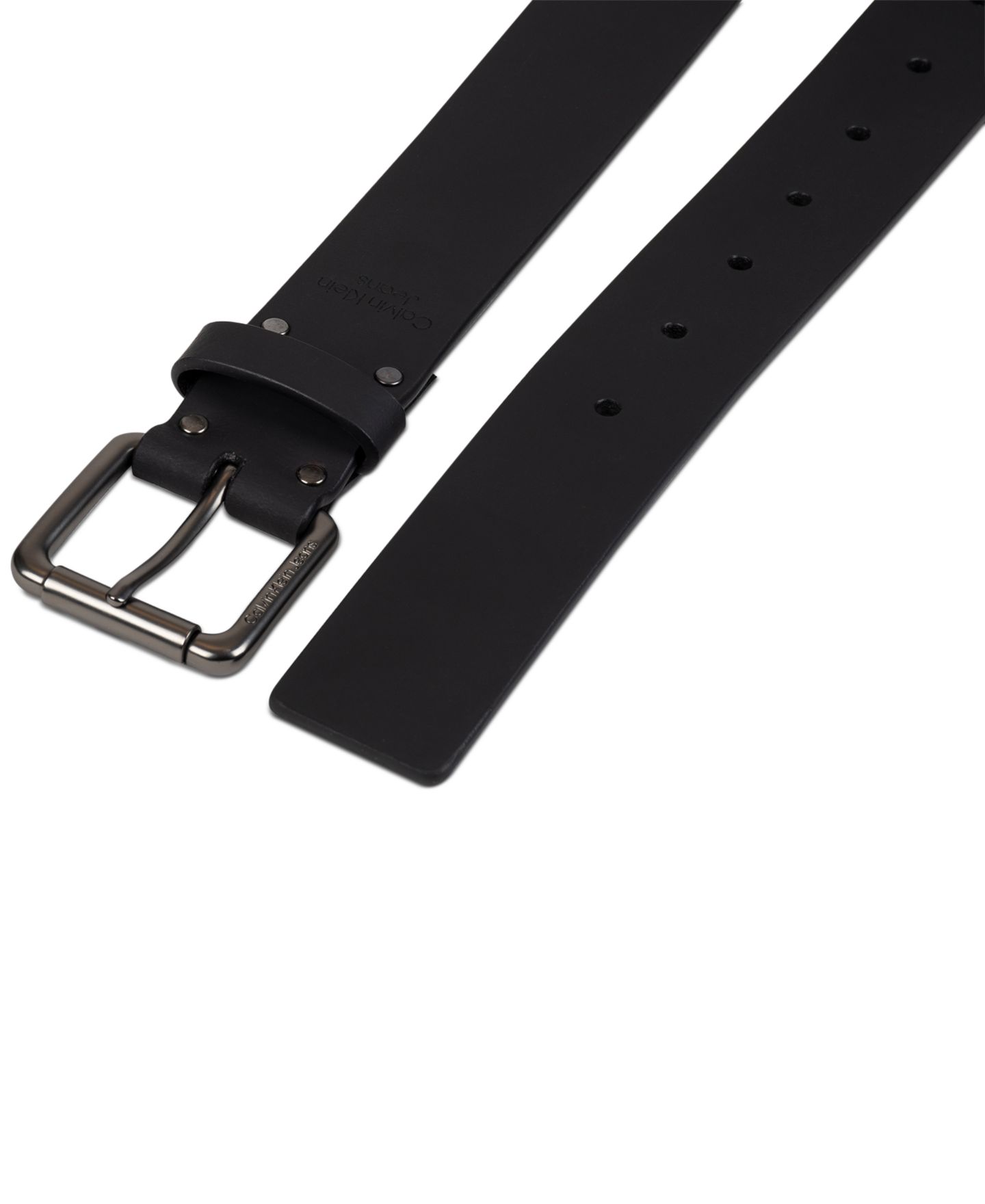 Мужской ремень Calvin Klein Roller Buckle Belt, цвет: Чёрный — фото 4
