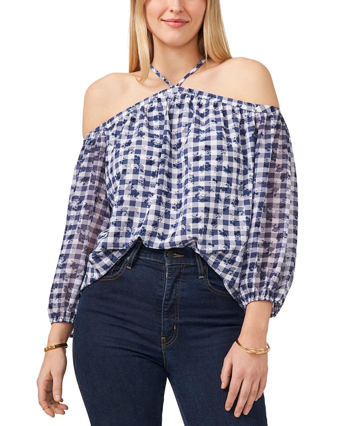 1.STATE Plus Size Cold-Shoulder Top - Macy's