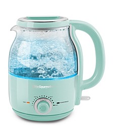 1.2L Electric Cordless Glass Kettle with Temperature Dial & Keep Warm Feature