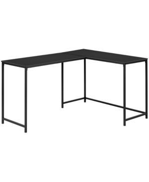 Monarch Specialties L-shaped Desk With Ample Work Space In Black
