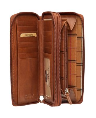 Casablanca Collection RFID Secure Double Zipper Wallet