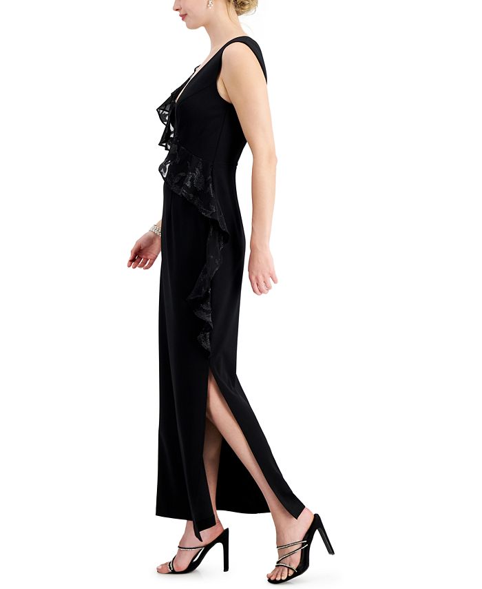 side slit gown