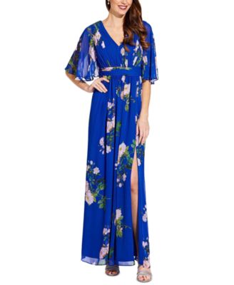 adrianna papell royal blue dress