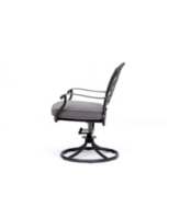 Closeout! Vintage Ii Outdoor Swivel Chair with Outdura Cushions, Created for Macy's - Outdura Remy Graphite