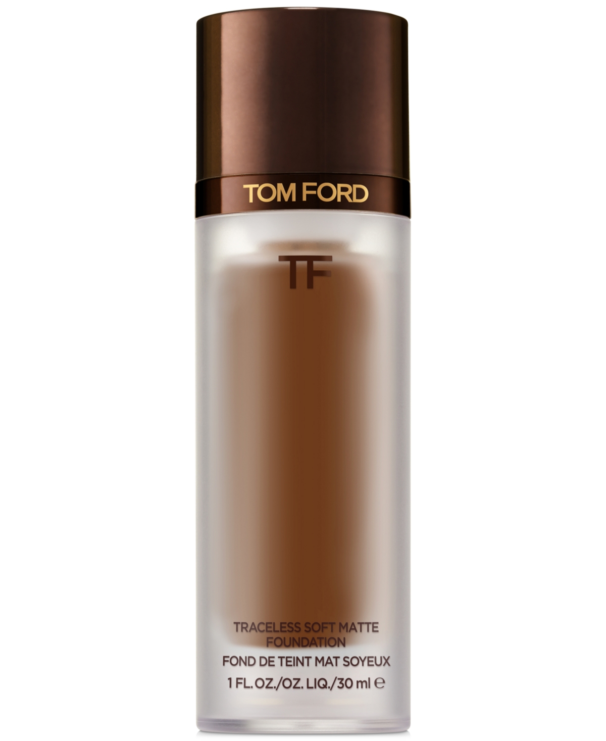 Tom Ford Traceless Soft Matte Foundation, 1-oz. In . Macassar-very Deep,cool Undertone