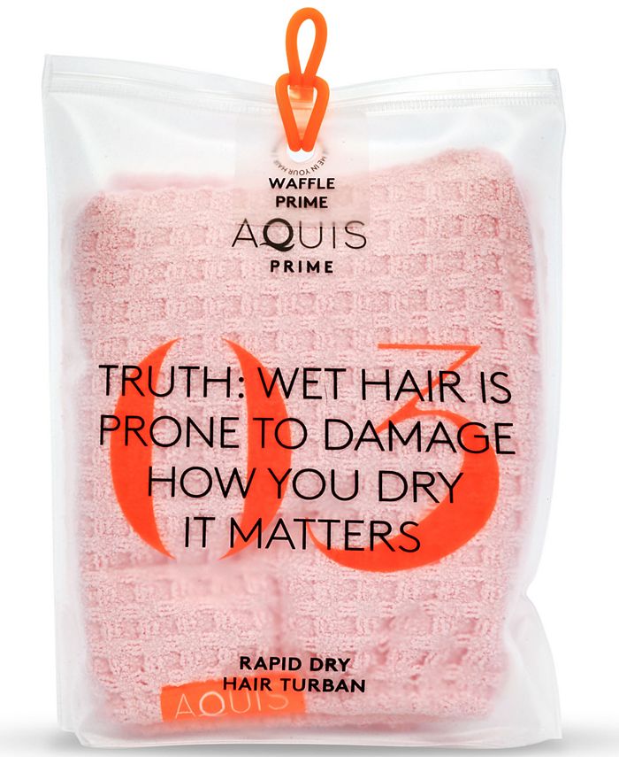 AQUIS Rapid Dry Waffle Hair Turban & Reviews All Hair Care Beauty