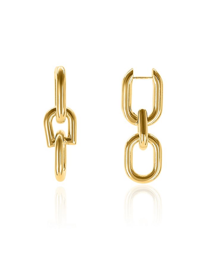 OMA THE LABEL Women's Kano 18K Gold Plated Brass Earrings - Macy's