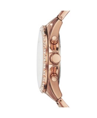 Women's Modern Courier Chronograph Rose Gold Stainless Steel Watch 40mm