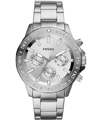 Fossil Men's Bannon Multifunction Stainless Steel Silver-Tone 