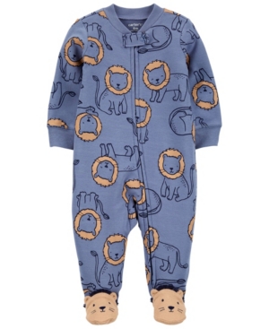 Baby Boys Lion 2-Way Zip Cotton Sleep Play