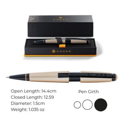 A.T. Cross Edge Matte Hazelnut Rollerball Pen