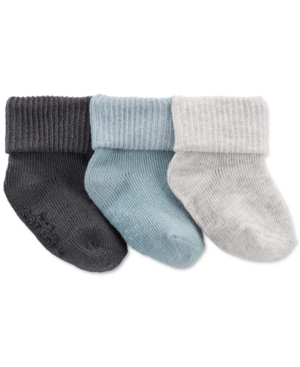 Carter's Baby Boys 3-Pack Foldover Booties