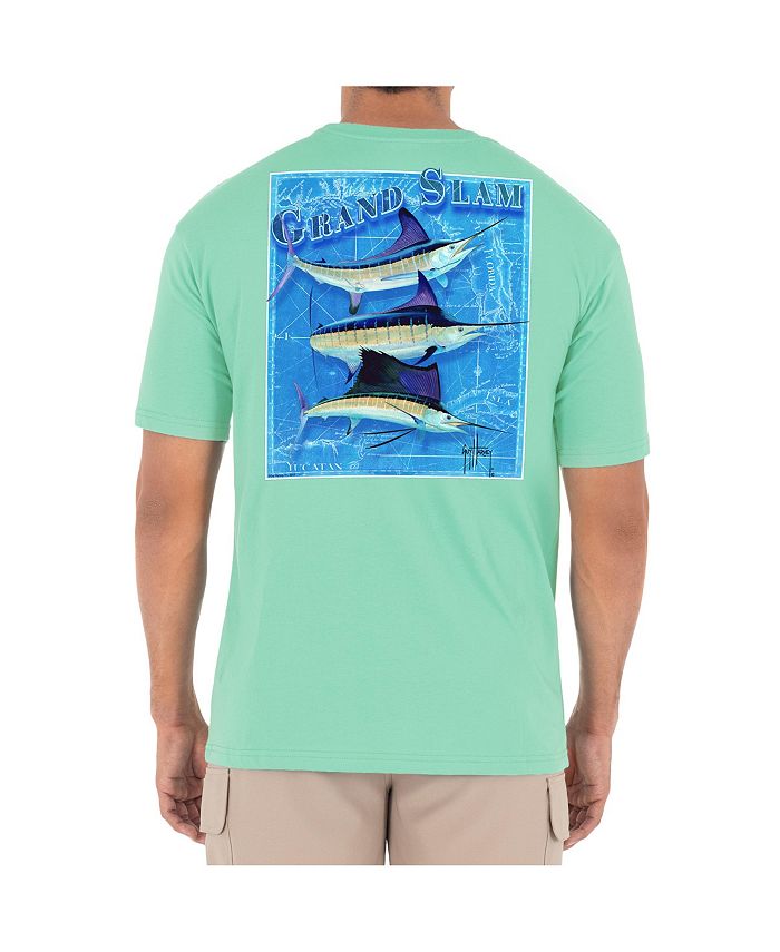 Guy Harvey Men's Billfish Grand Slam Short Sleeve Pocket Crew Neck T