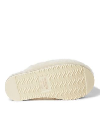 Women's Shelly Beach Genuine Shearling Fuzzy Scuff Slipper