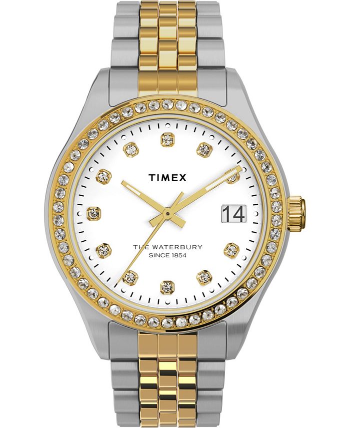 Timex Women s Waterbury Two Tone Stainless Steel Bracelet Watch