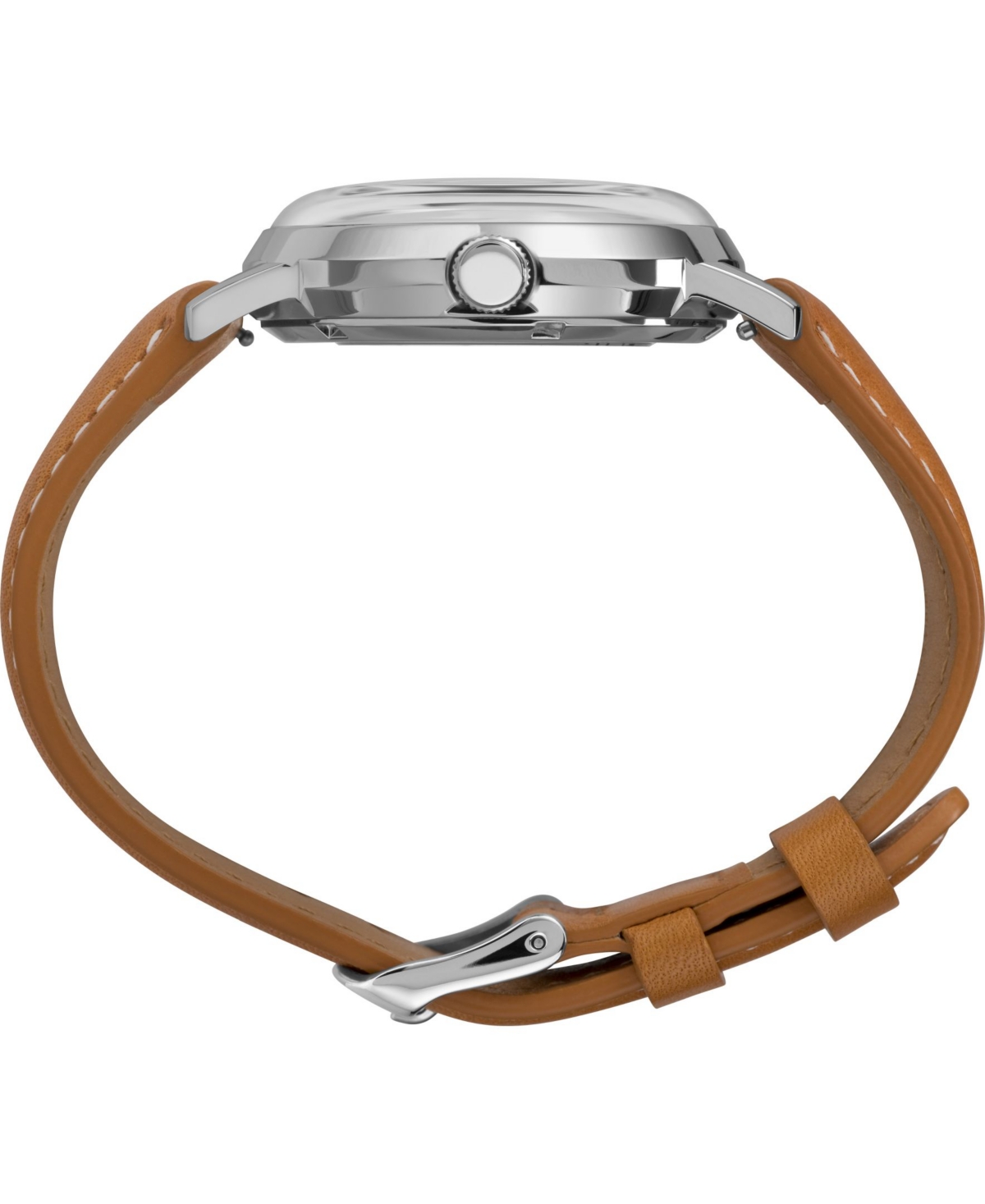 Timex Men's Marlin Automatic Brown Leather Strap Watch 40mm