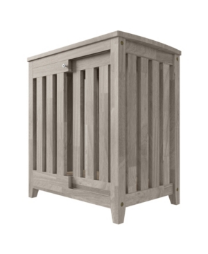 Rhodes Slatted Wood Pet Hut Side Table