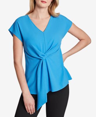 Tahari ASL - Tie-Waist Top