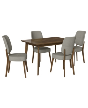 Weinraub 5-Piece Dining Table and Upholstered Dining Chairs